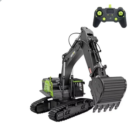 1/14 Huina 1593 582 RC Excavator Dumper Truck Crawler Alloy Tractor Loader 2.4G Radio Control Engineering Toy for Boys
