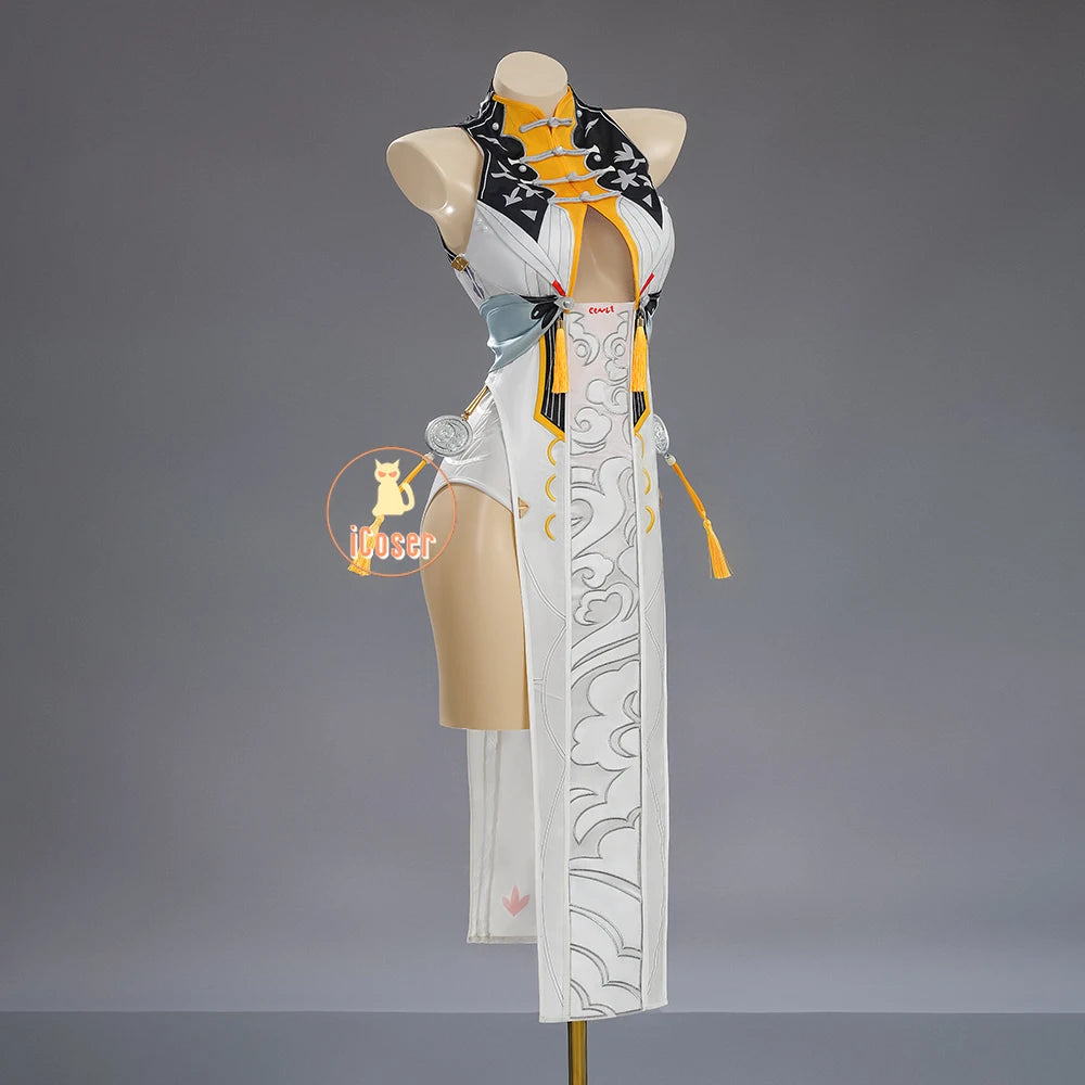 Zenless Zone Zero Ye Shunguang Cosplay Costume Wig Dress Headwear Carnival Game Outfit Halloween Party for Women Girls Role Play