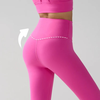 High Waist Naked Feeling Leggings for Women – Fitness Running Yoga Gym and Casual Workout Tight Pants