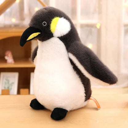 ZU 15-35cm Cute Antarctic Animal Emperor Penguin Plush Toy Soft Plushies Keychain Home Decor Fluffy Penguin Doll