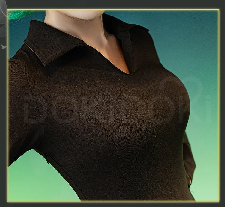 IN STOCK Terrible Tornado Tatsumaki Cosplay Costume Anime DokiDoki-R Women Halloween Cosplay Sexy Dress Plus Size