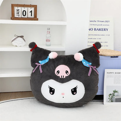 Lovely Kuromi My Melody Plushies Stuffed Anime Headrest Comfortale Soft Cuddly Pillow Cartoon Plush Toy Blanket Xmas Gifts Girl