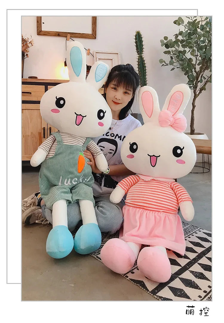 45-130cm Cute Long Legs Rabbit Plush Toy Stuffed Soft Animal Bunny Doll Baby Kids Toys Birthday Gift Christmas Present for Girl