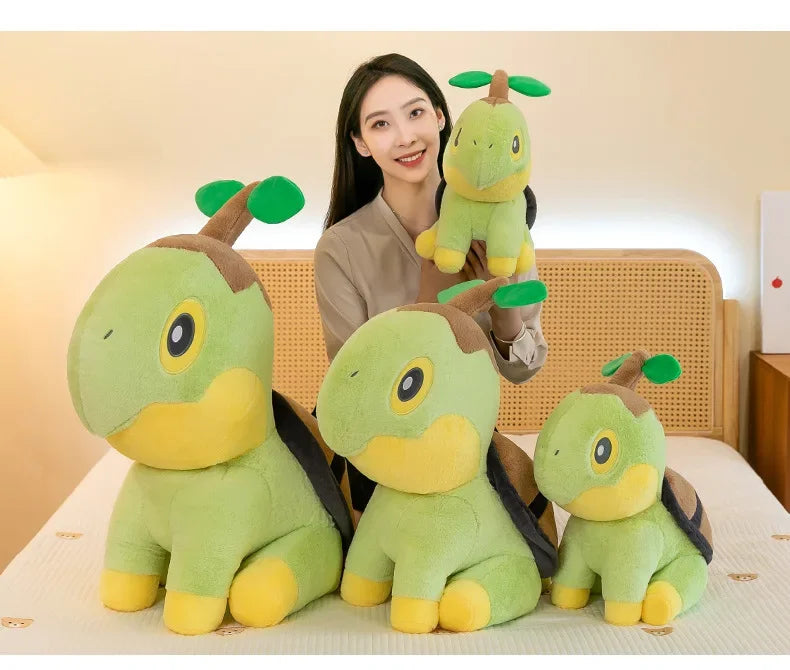 35/80cm Large Turtwig  Pokemon Plush Toys Anime Doll Cute Pillow Cartoon Giant Pokémon Plushie Stuffed Gift for Kids Christmas