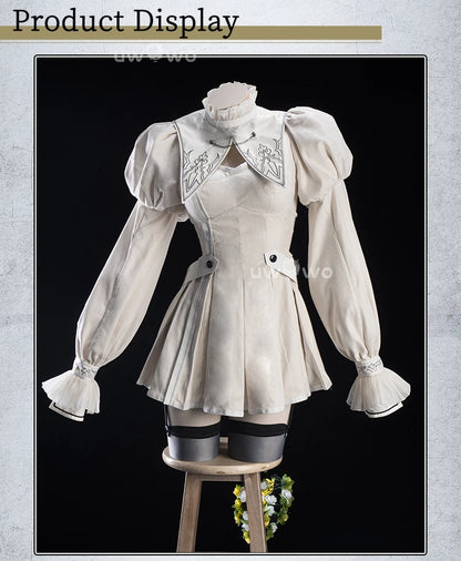 LAST BATCH UWOWO Game 2B Collab White Cosplay Costume Maid Dress Halloween Costume