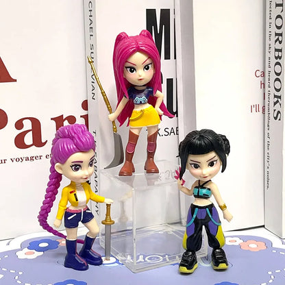 2026 New K-Pop Arrival Trendy Toy Blind Box - Witch Hunter Team 6pcs, Cute Anime Merchandise, PVC Model, Fan Idol Collectible