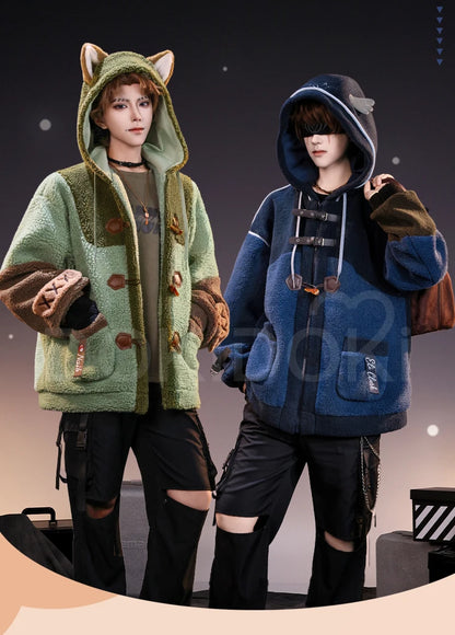 Naib Subedar Eli Clark Cosplay Costume Game Identity V DokiDoki-SR Men Daily Plush Warm Coat Naib Subedar Halloween Cosplay