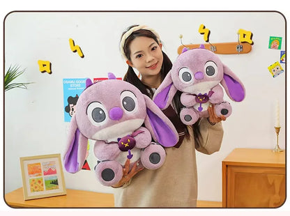 30CM-80CM Lilo & Stitch New Disney Plush Toy Cartoon Scrump Stuffed Doll Soft Anime Pillow Souvenir Kawaii Birthday Gift