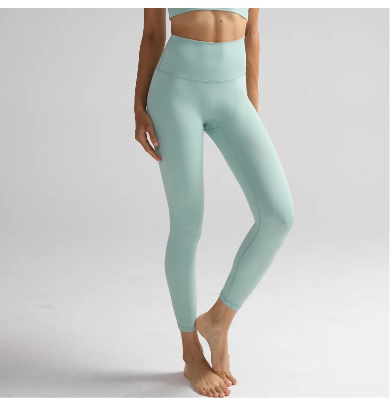 High Waist Naked Feeling Leggings for Women – Fitness Running Yoga Gym and Casual Workout Tight Pants