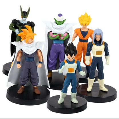 1set Dragon Ball Z Super Goku Vetega Majin Buu Freeza Beerus Whis Mark Karin Gotenks PVC Figures Anime Collectiable Model