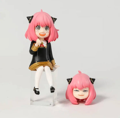 12CM Anime SPY Family Anya Forger Figure Kawaii Girl Figure Ver Yellow Raincoat Model Toy Aciton Figure Doll Collection Desktop