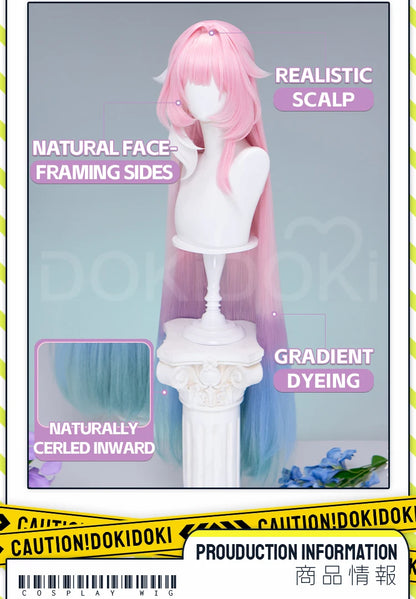 IN STOCK Evernight Cyrene Dan Heng Wig Game Honkai: Star Rail DokiDoki Dan Heng Permansor Terrae Horns Cyrene 120cm Wig