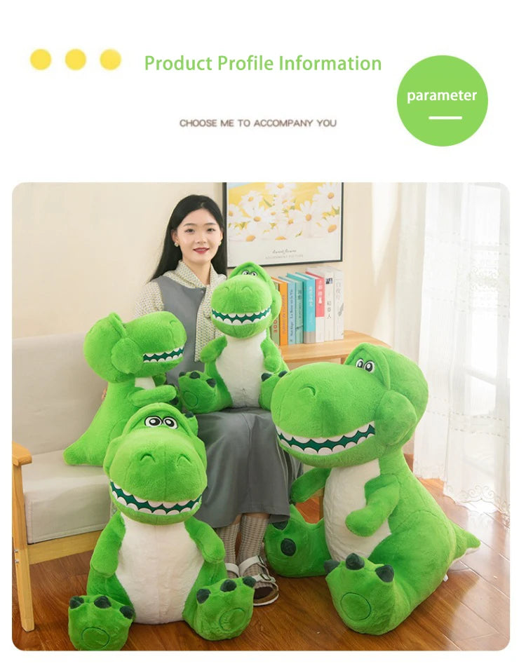 35/50/80cm Disney Toy Story Rex Plush Toys Dinosaur Animals Dolls Anime Cartoon Plushie Kawaii Pillow Soft Gift for Children