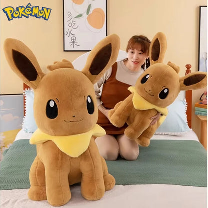 40/50/70CM Big Size Pokémon Eeveelutions Plushies Anime Stuffed Toy Cartoon Comfortable Soft Doll Ornament Bolster Gift for Kid
