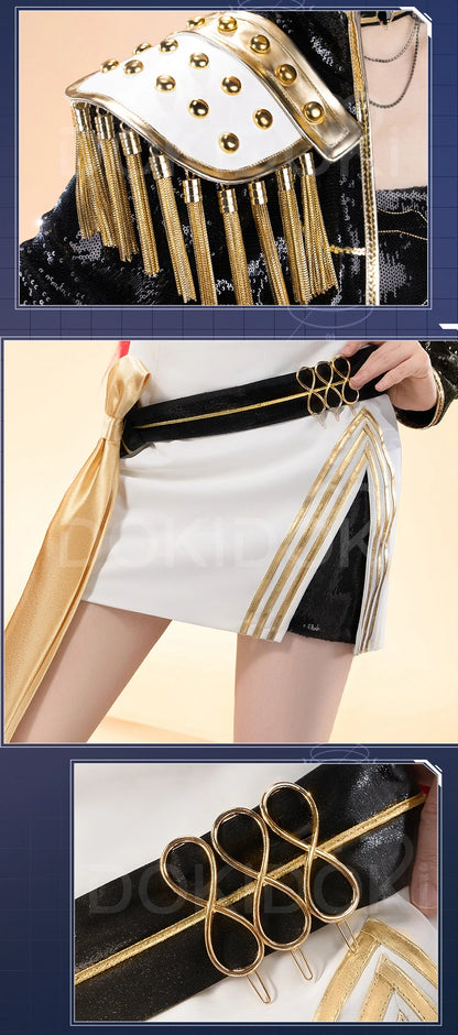 【Last Batch】IN STOCK Rumii Miraa Zoeyy Cosplay Costume【S-3XL】DokiDoki-SR Women Golden Costume Rumii Cosplay Suit Plus Size