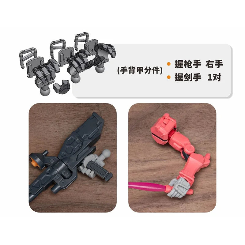 TAS Model Red GQuuuuuuX Conversion Parts Bits-2 Pieces PMC-BD-69-1 for HG 1/144 gMS-α 3D Print Highly Accurate Resin Parts DIY