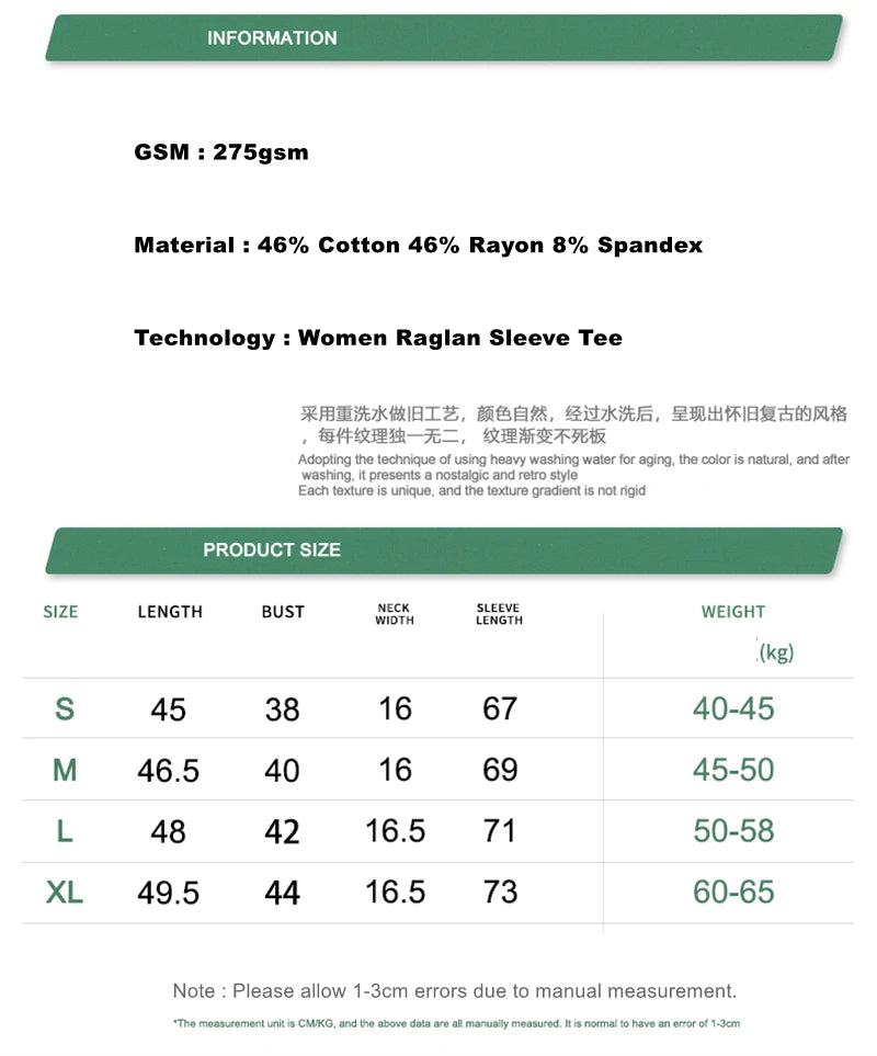 ZODF Sexy Autumn Washed 275gsm Full Sleeve T Shirt For Women Ladies Girls Slim Fit Distressed T-Shirts Tops HY1145