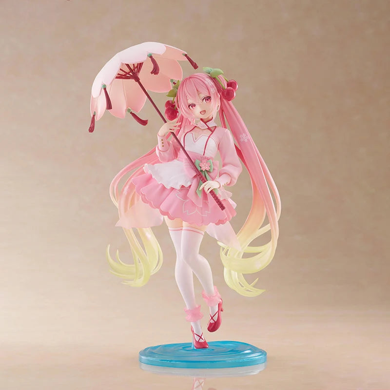 Bandai Hatsune Miku Sakura Dress Ver. 21CM PVC Model
