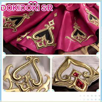 IN STOCK Escoffier Cosplay Costume Game Genshin Impact DokiDoki-SR Women Fontaine Costume Escoffier Cosplay Tail Wig