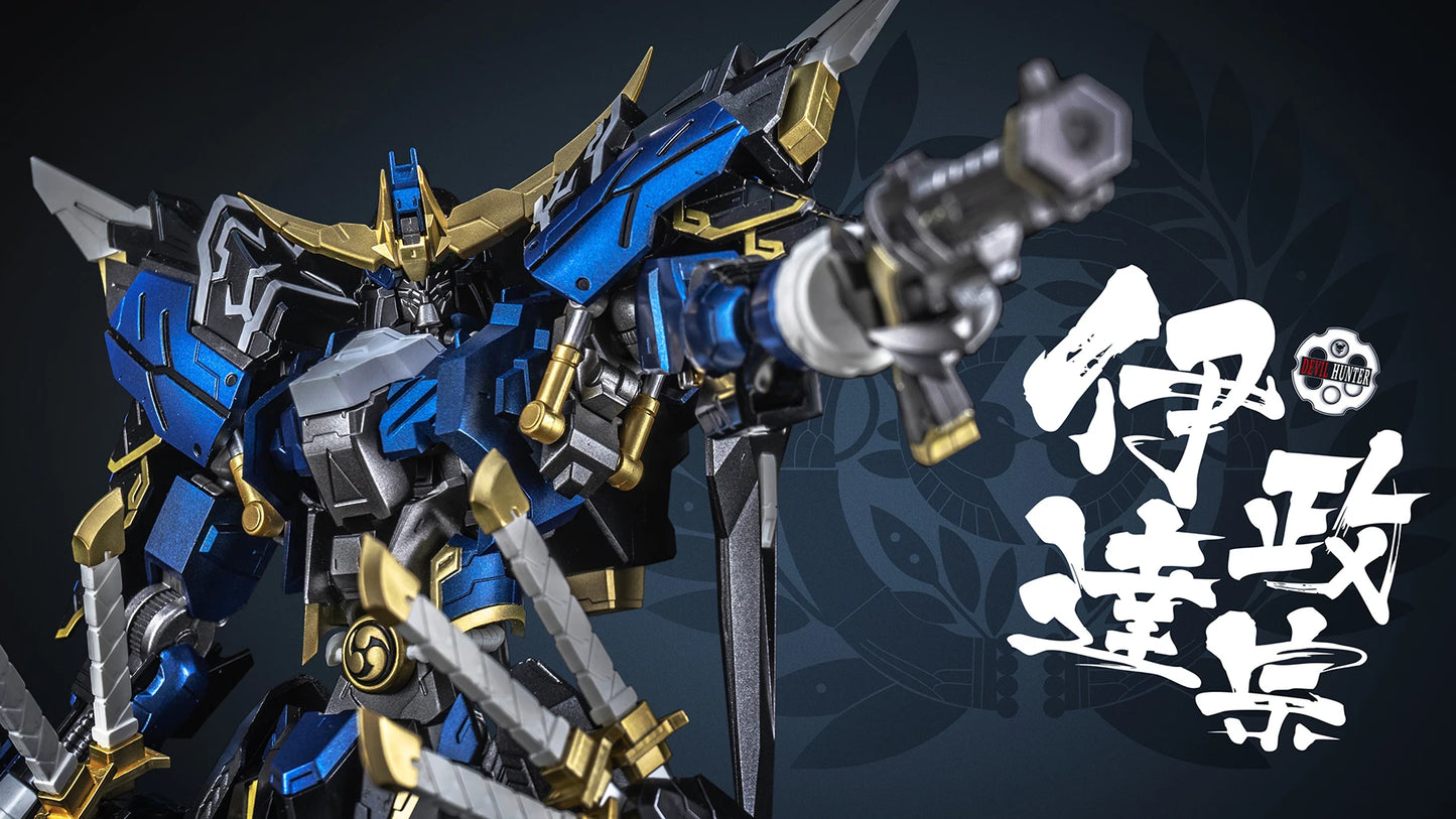 1/100 Date Masamune&Sanada Yukimura Series Alloy Die Casting Frame Action Figure Robot Ninja Assembly Model Desktop Decore Gifts