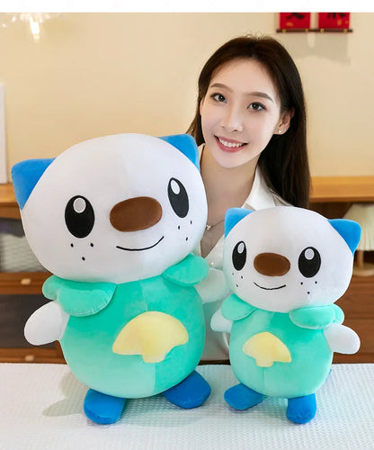 35/80cm Oshawott Pokemon Plush Toys Large Anime Doll Cute Pillow Cartoon Samurot Pokémon Plushie Stuffed Gift for Kids Christmas