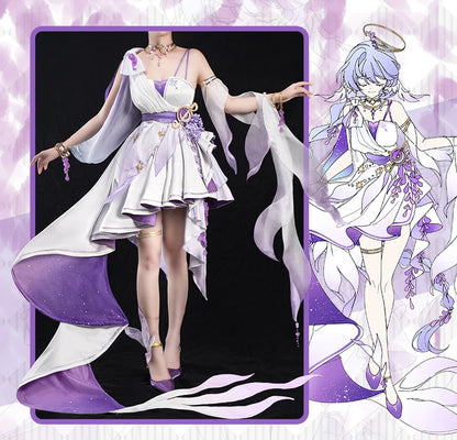 PRE SALE UWOWO Robin Cosplay Game Honkai Star Rail Fanart Robin Wisteria Gown Cosplay Costume Halloween Costume