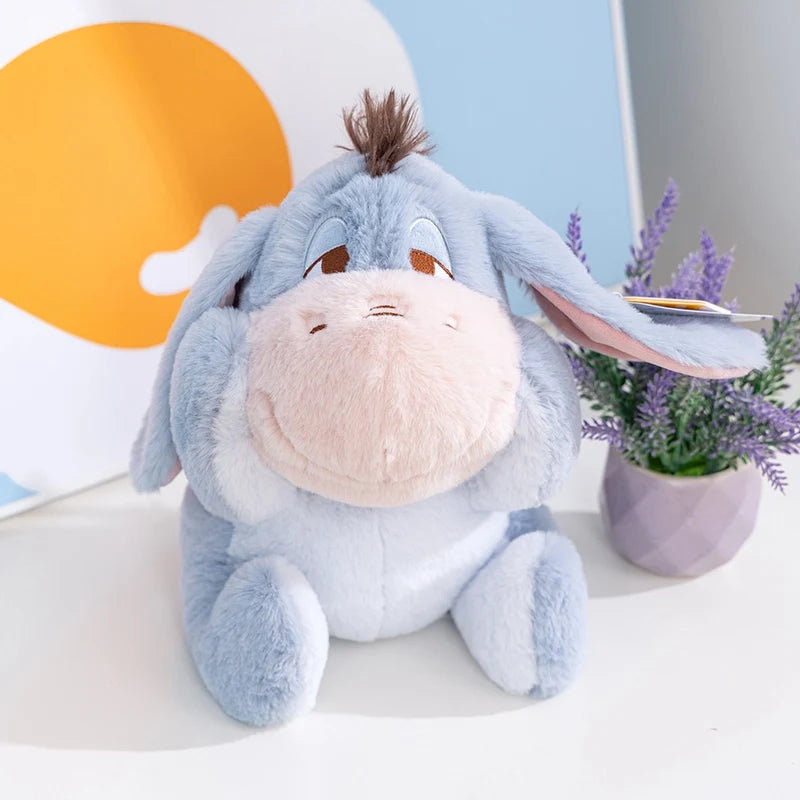 Disney Original Lovely Tigger Eeyore Plush Toy With Magnet Stuffed Shy Pooh Bear Piglet Doll Soft Anime Plushies Birthday Gifts