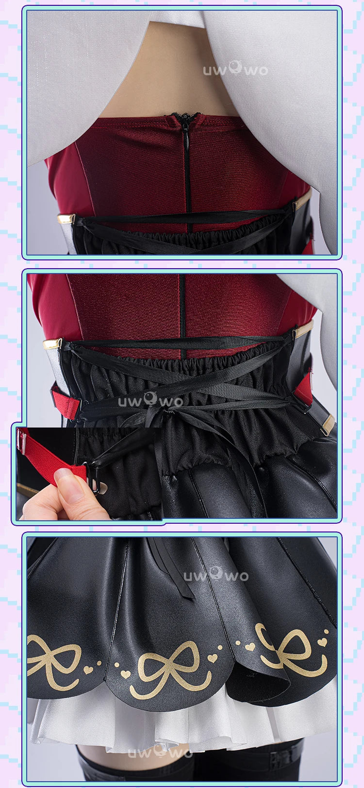 IN STOCK UWOWO Ame Cosplay Game Needyy Streamerr Overloadd Ame-Chan Magical Girl Fanart Cosplay Costume Halloween Costume