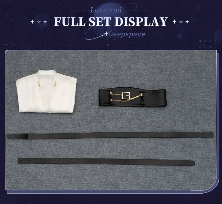 IN STOCK Rafayel Cosplay Costume Game Love and Deepspace【S-3XL】DokiDoki-SR White Sand Phantom Qiyu Rafayel Plus Size