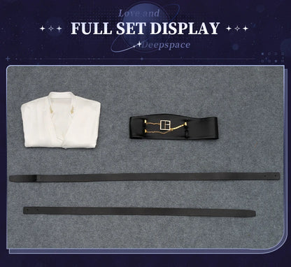 IN STOCK Rafayel Cosplay Costume Game Love and Deepspace【S-3XL】DokiDoki-SR White Sand Phantom Qiyu Rafayel Plus Size