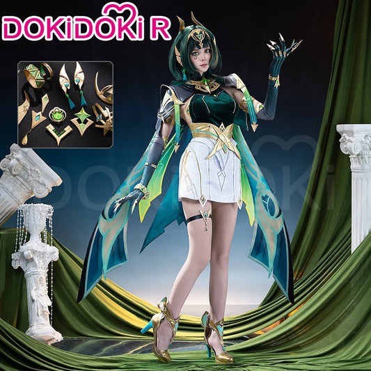 IN STOCK Nefer Cosplay Costume Genshin Impact Song of the Welkin Moon【XS-2XL】DokiDoki-R Nod-Krai Christmas Dress Plus Size