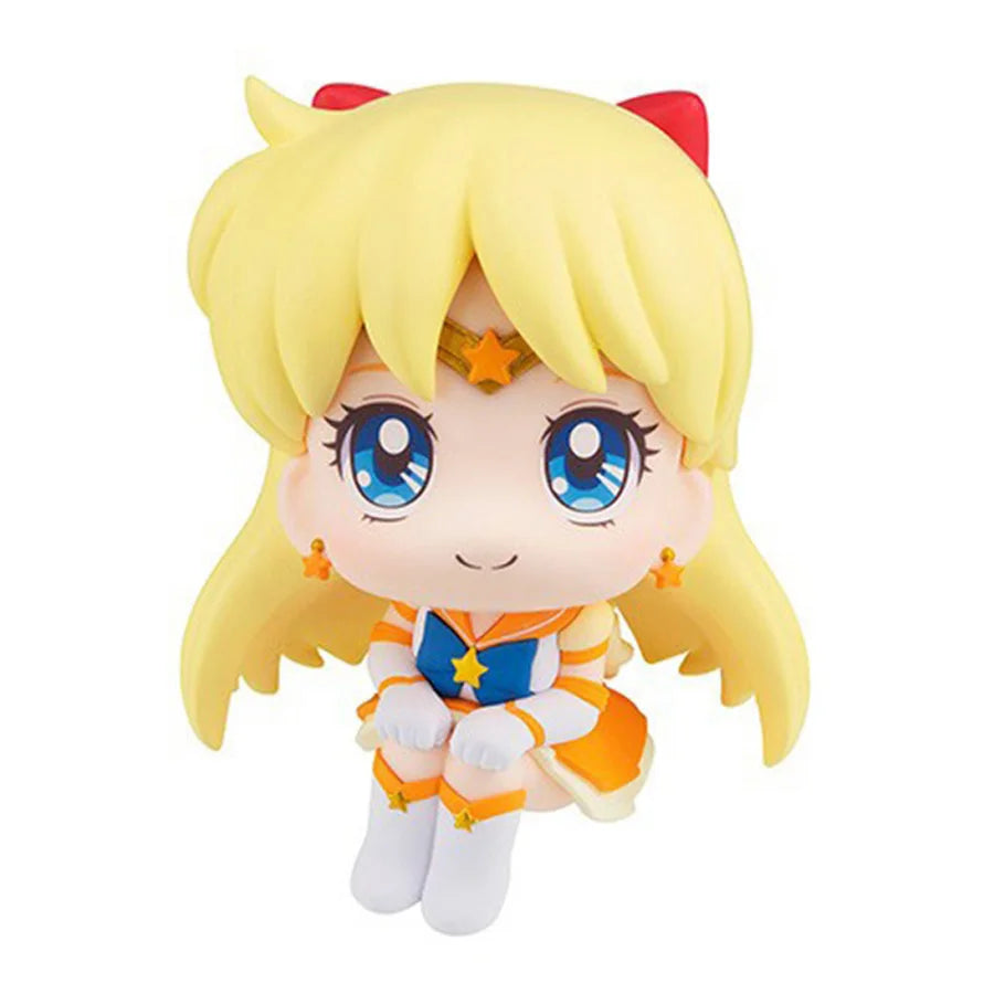 Q Version Sailor Moon Anime Figure Set – Kawaii Mars Jupiter Mercury Venus PVC Collectible Doll Toy for Kids