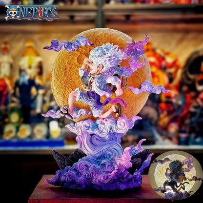 14cm One Piece Luffy Anime Figure Moon Nika Luffy Action Figurine PVC Statue Models Collection Desk Decoration Toys Gift Doll