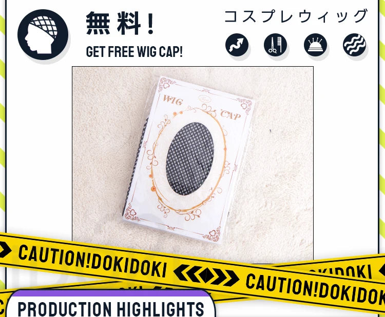 IN STOCK Luuk Hcrsscn Galbrenr Zani Ciaccona Camellya Scar Danjin Youhu Wig Game Wuthering Waves DokiDoki Women Men Wig Free Cap