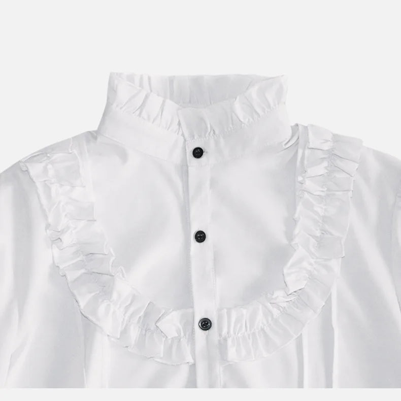 Men Medieval Vintage Prince Costume Pirate Cosplay Shirt Trench Renaissance Victorian Edwardian Men Viking Warrior Knight Outfit