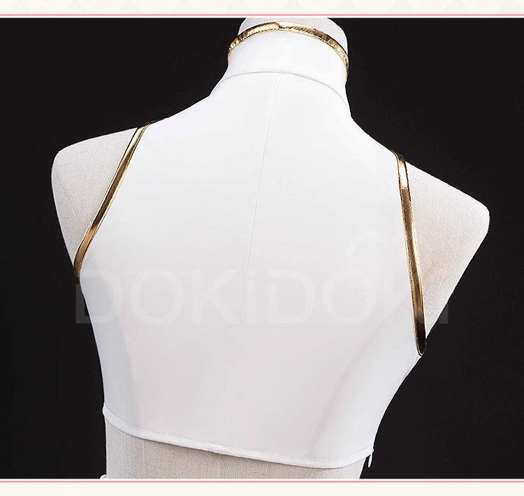 【Last Batch】IN STOCK Rumii Zoeyi Miraa Cosplay Costume【XS-3XL】DokiDoki-N Women White Suit Golden Rumii Cosplay Plus Size