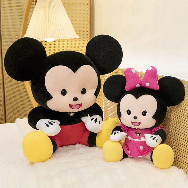 Cartoon Mickey Mouse Plush Toy Couple for Kids Birthday Xmas Gift Wedding Bed Doll Valentines Minnie Present Arcade Stuffed toy