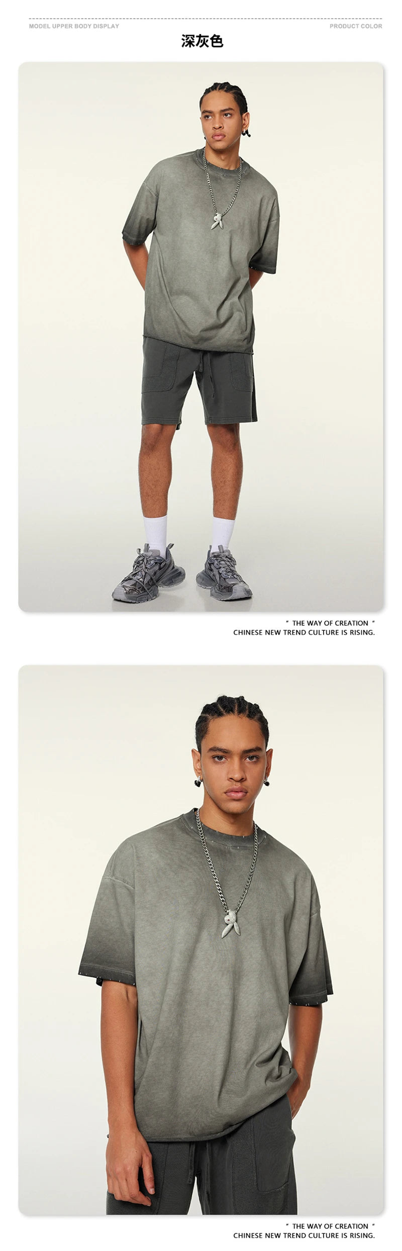 ZODF Fashion 2024 250gsm Washed Distressed T-Shirts For Men Unisex Women Retro Cotton Relax Fit T Shirt Brand Tees HY0838