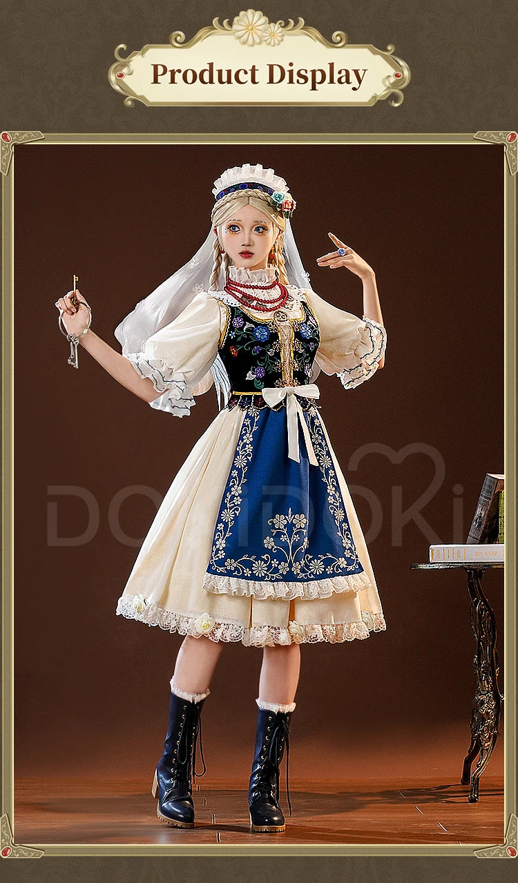 IN STOCK Perfumer Vera Nair Cosplay Costume Game Identity V DokiDoki-SR Women Halloween Costume Perfumer Judith the Dove