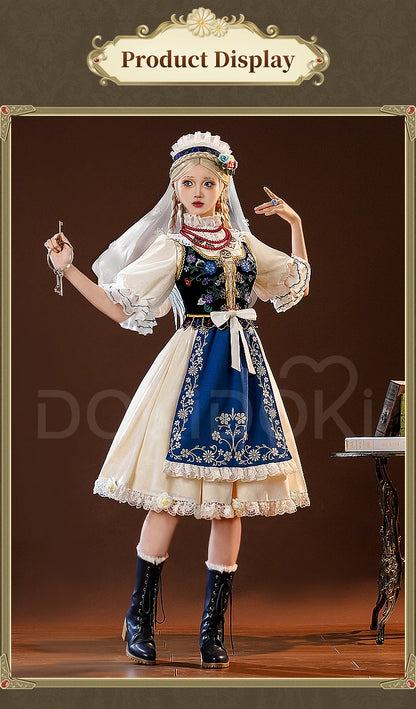 IN STOCK Perfumer Vera Nair Cosplay Costume Game Identity V DokiDoki-SR Women Halloween Costume Perfumer Judith the Dove
