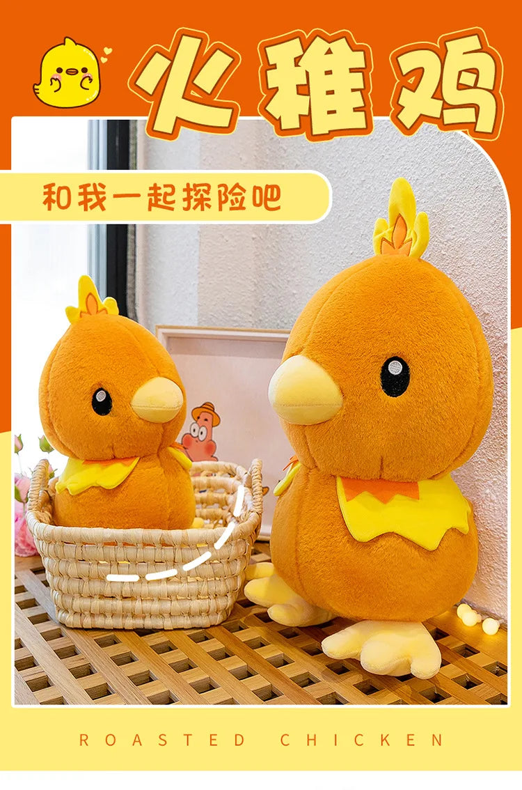 45/60/80CM Big Size Pokemon Torchic Plushies Cartoon Anime Plush Pillow Soft Doll Kawaii Stuffed Plushie Ornament Children Gift