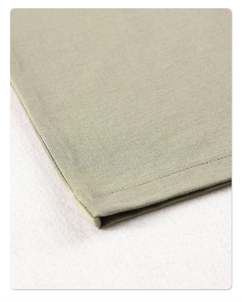 ZODF 2025 Spring Summer Men Solid 100% Cotton T-Shirts Unisex Women Loose 230gsm Noshrink Basic T Shirt Brand Tops HY0151