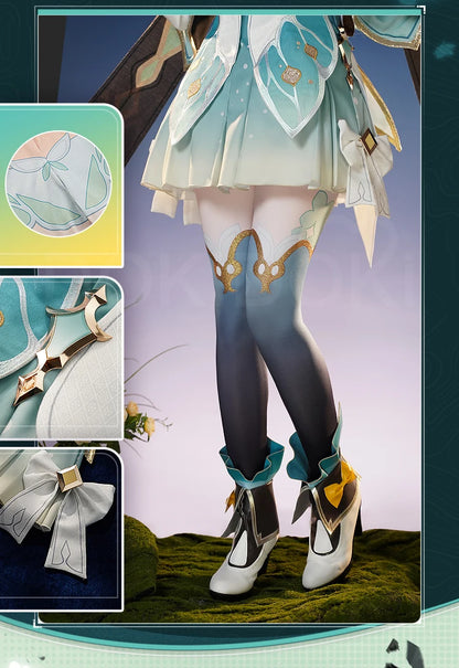 IN STOCK Firefly Cosplay Costume Game Honkai: Star Rail DokiDoki-SR HSR Female Cute Costume Outlet Firefly Cosplay Wig Halloween