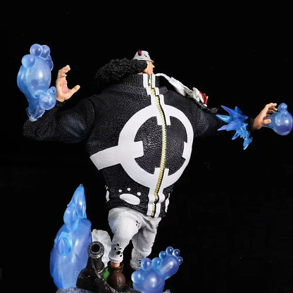 32cm Anime One Piece Figure Bartholemew Kuma Figurine 2 Hands With Light Statue Collection Decor Ornaments Model Doll Gift Toys