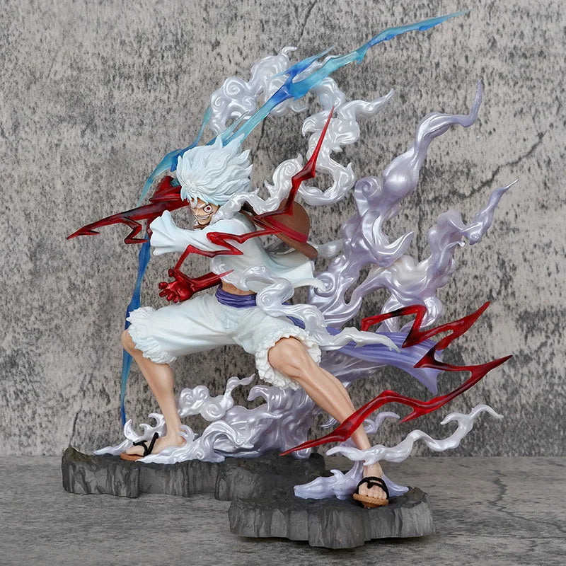 25cm One Piece Raiden Five Gear Nica Lightning Luffy Action Figure Model Statue Doll Toys Collection Decoration Model Toys Gift