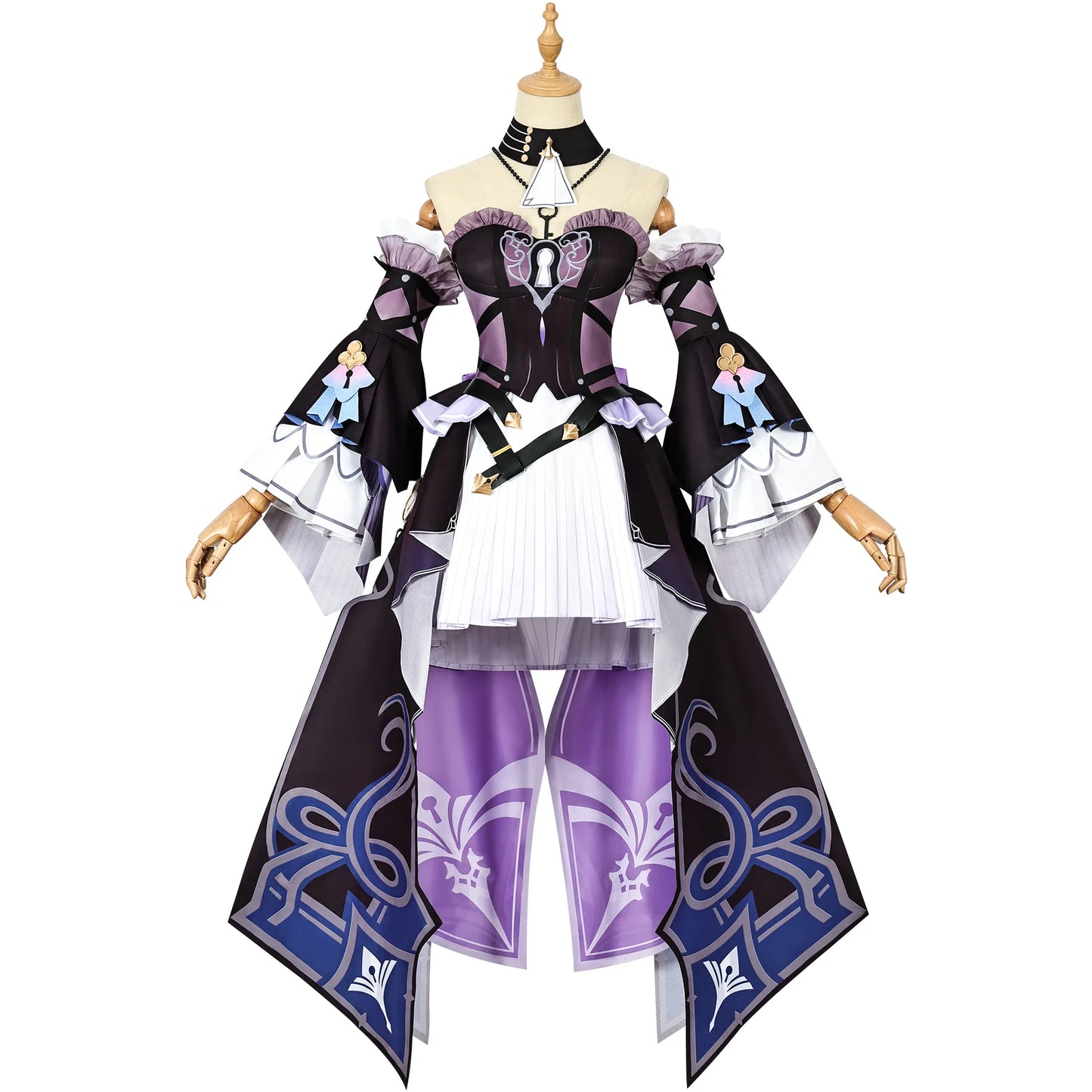 Honkai Star Rail The Herta Cosplay Costume Wig Dress Hat Uniform Headwear Necklace Halloween Party for Women Girls Carnival Prop