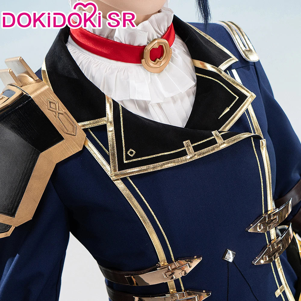 Caitlyn Cosplay Costume Anime Cosplay【S-3XL】DokiDoki-SR Women Halloween Uniform Caitlyn Cosplay Armor Hat Metal Plus Size