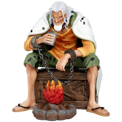 15cm Anime One Piece Silvers Rayleigh Action Figures Pvc Model Statue Room Collection Decoration Ornament Toys Birthday Gifs