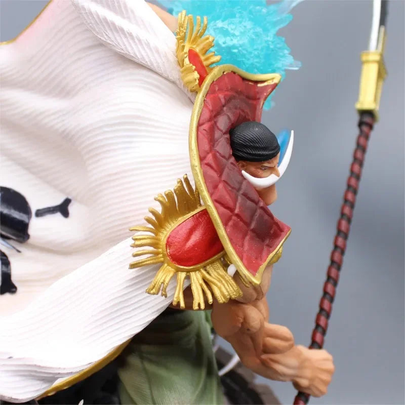 2025 38cm One Piece  Anime Figure Whitebeard Pirates Famous Naval Battle Scene Can Emit Light Peripheral Model Desktop Gift Toy
