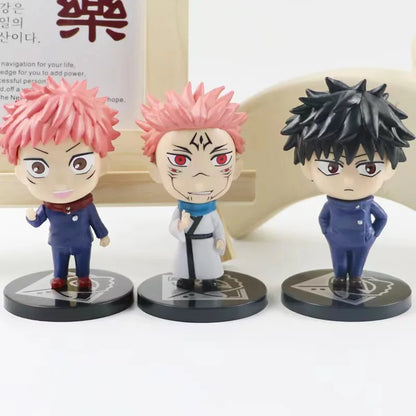 6Pcs/set Jujutsu Kaisen Anime Figure Gojo Satoru Yuji Itadori Figure Doll Toy Action Figure Yuji Itadori Fushiguro Model Toys